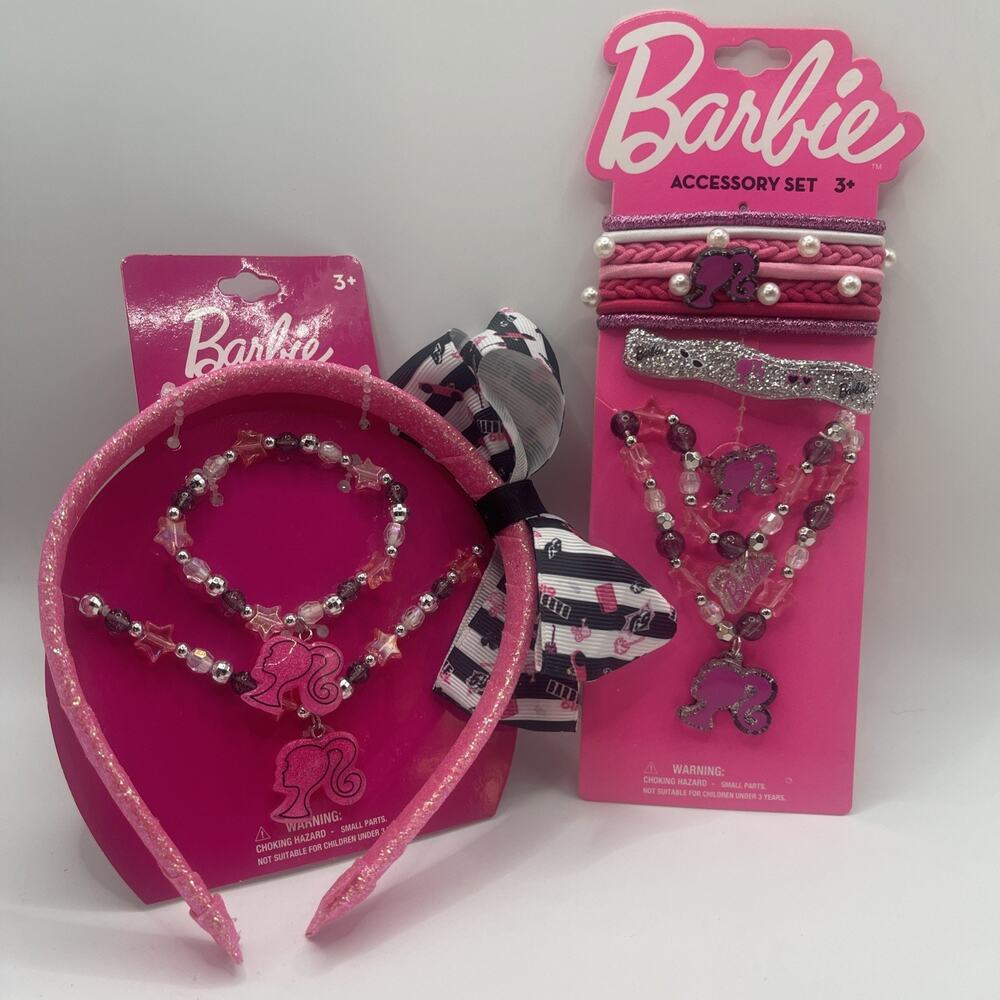 Barbie Accessories Necklace Hair Ties And Bracelet